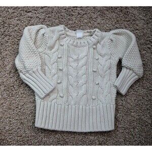 Baby gap girls knit sweater size 12-18 months- cream